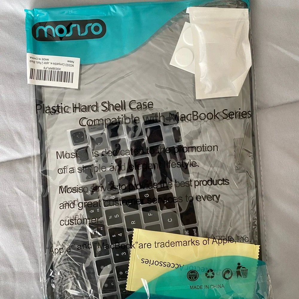 MOSISO Black Hard Shell Case for MacBook